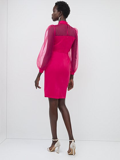 89.95 PINK ORGANZA SHEATH