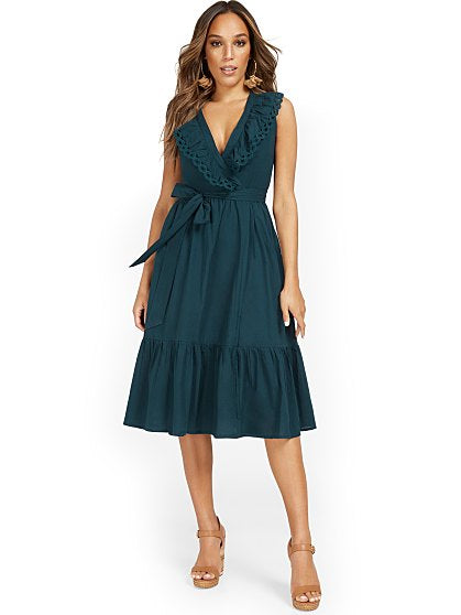 79.95 WRAP W/ EYELET TRIM