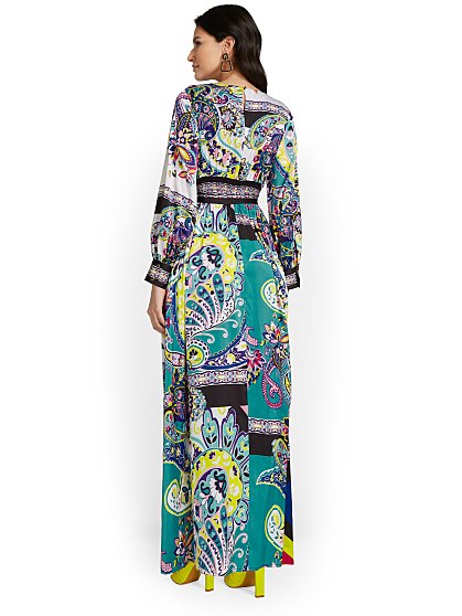 129.95 PAISLEY WRAP MAXI