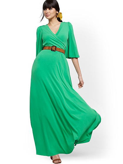 79.95 FLU SLV MAXI DRESS