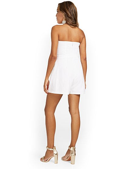 69.95 STRAPLESS ROMPER-S