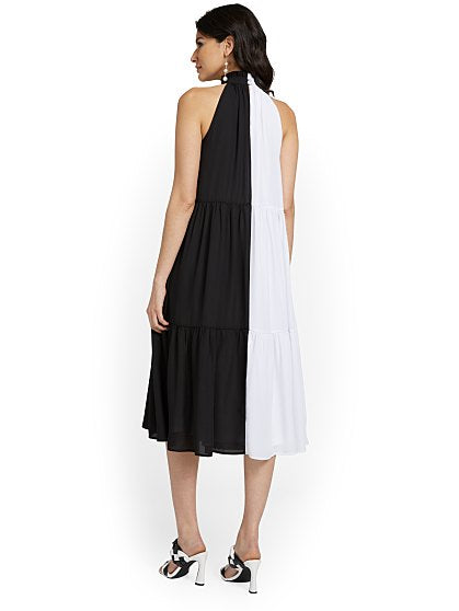 89.95 TIERED HALTER MIDI