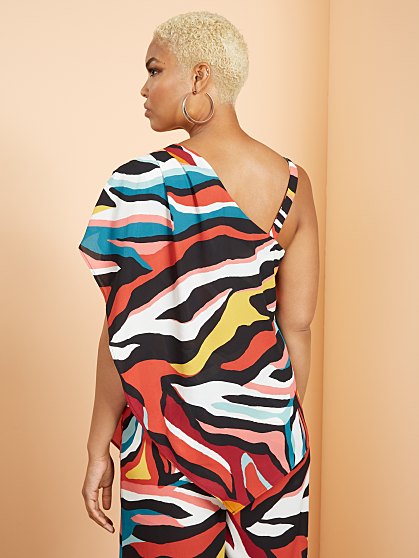69.95 ONE SHLDR DRAPE TOP