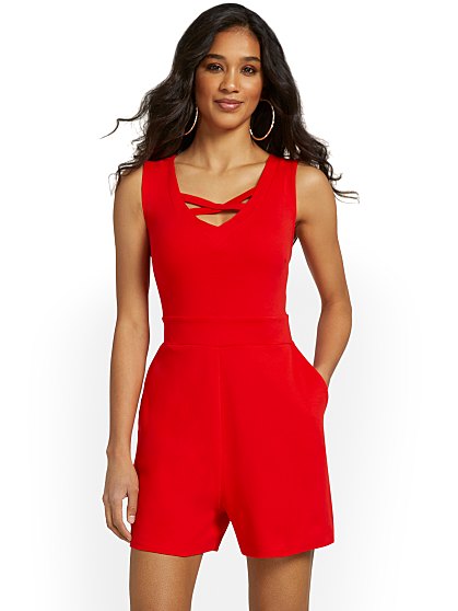 59.95 CITY KNIT ROMPER