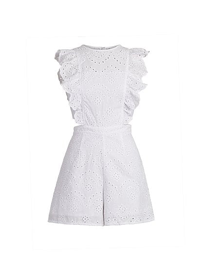 69.95 RUFFLE EYE ROMPER