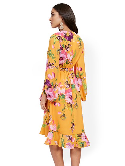 79.95 FLORAL WRAP DRESS