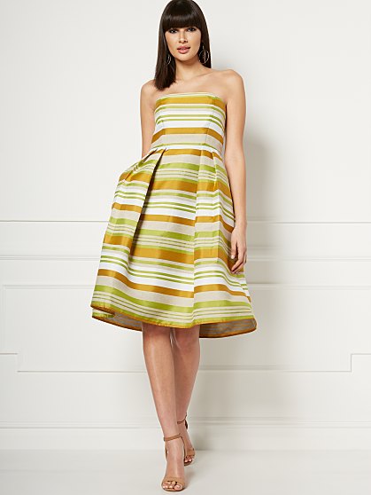 129.95 HALTER FLARE DRESS