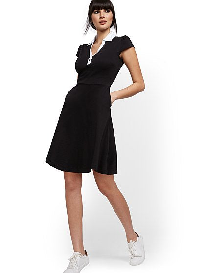 39.95 CLLR FIT FLARE DRES
