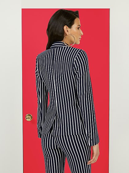 119.95 PONTE JKT STRIPE T