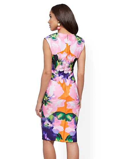 69.95 PRINT RUFFLE SHEATH