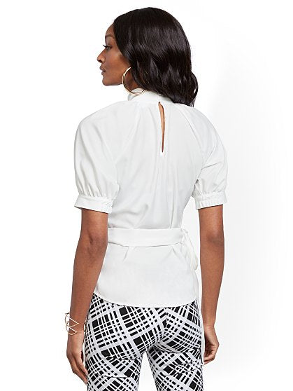 54.95 PUFF SLV BLOUSE SLD