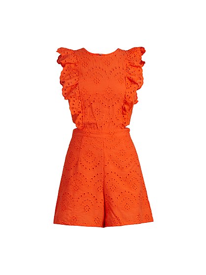 69.95 RUFFLE EYE ROMPER