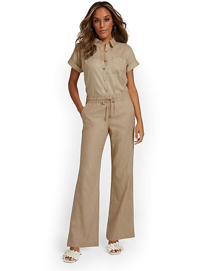 44.95 KI LINEN WIDE LEG T