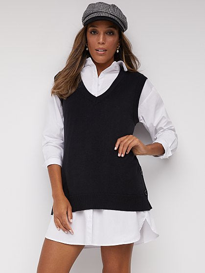 49.95 SOLID SWEATER VEST