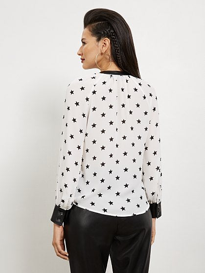 54.95 TIE FRONT PU PRINT