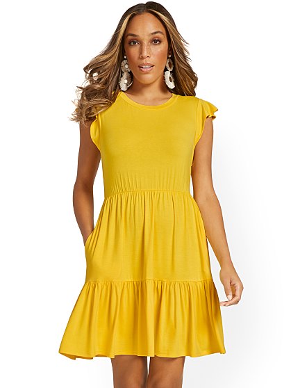49.95 RUFFLE TIERED DRESS