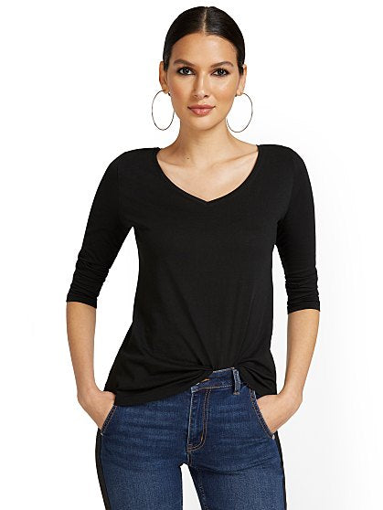26.95 PERFECT 3/4 SLV TEE