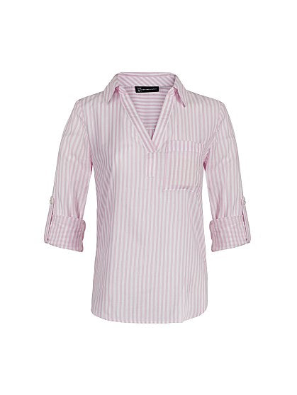 49.95 O LS BTN BK STRIPE