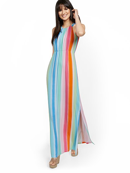 74.95 RAINBOW HALTER MAXI