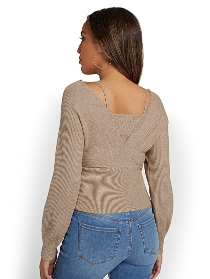 59.95 LS MOCK TWO PC RIB