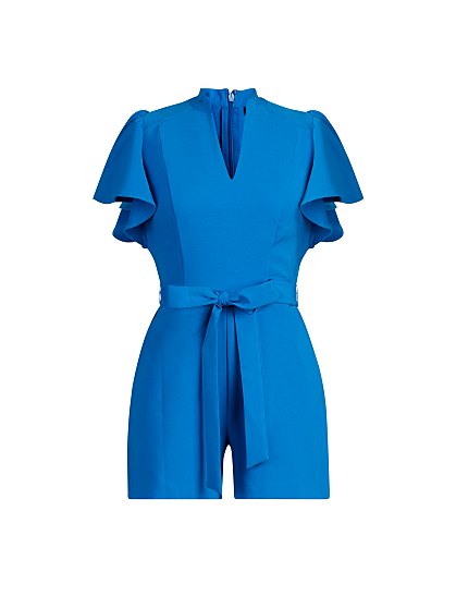 69.95 RUFFLE SLV ROMPER