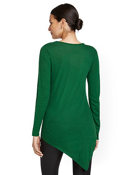 49.95 STRIPE ASYM TUNIC