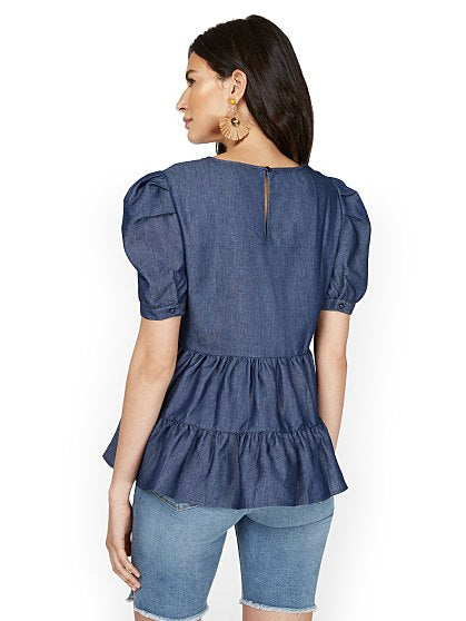 59.95 ELBOW POPLIN SHIRT