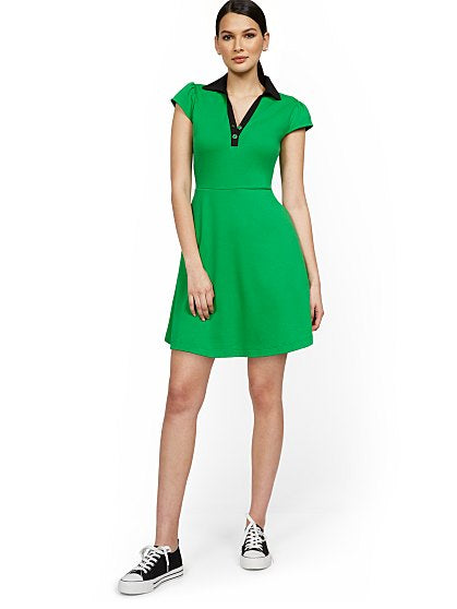 39.95 POLO FLARE DRESS