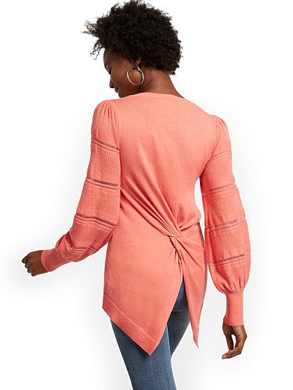 49.95 TWIST BACK PULLOVER