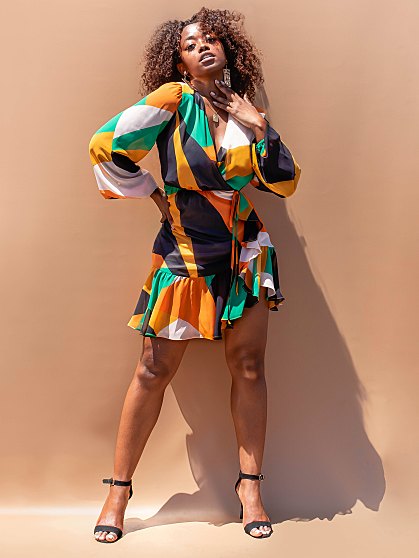 79.95 CASSIDY WRAP DRESS