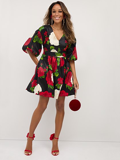 99.95 ROSE PRNT FLARE DRS