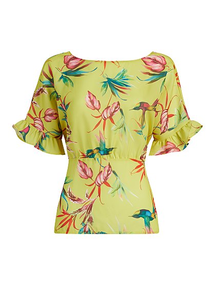 49.95 BOW BK TOP RUFFLE