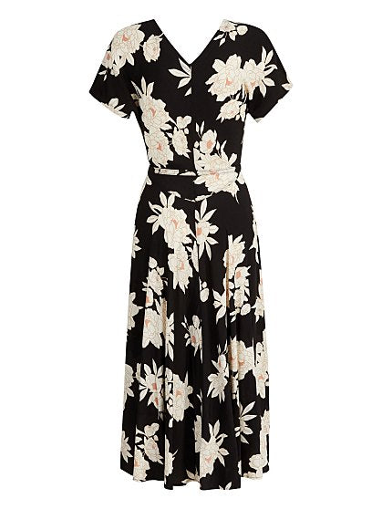 99.95 FLORAL PRNT V NECK