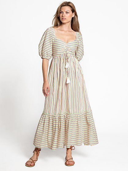 98.00 TIE FRNT PUFF SLEEV