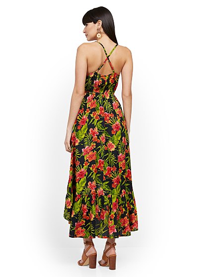 74.95 PALM PRINT DRESS