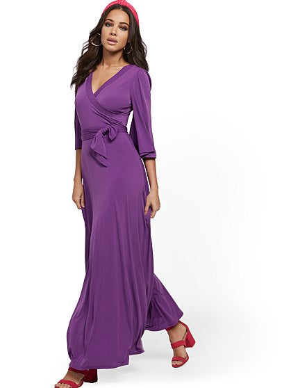 79.95 FLU SLV MAXI DRESS