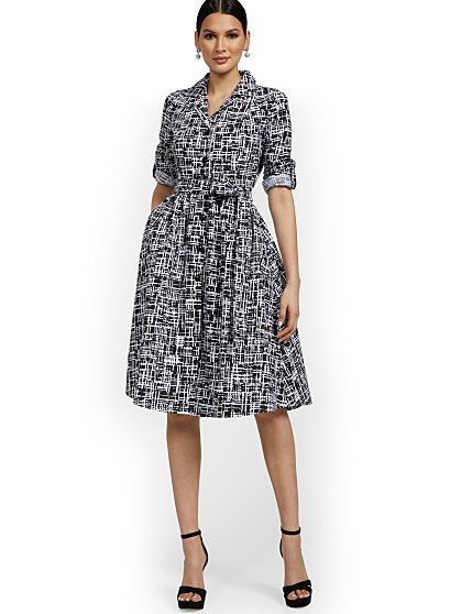 74.95 FLARE SHIRTDRESS
