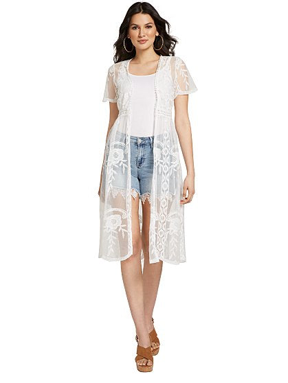 64.95 LACE SS KIMONO